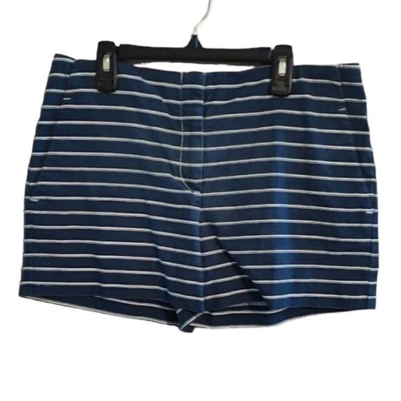LOFT | 4’ Striped Shorts | 4 - Picture 1 of 5
